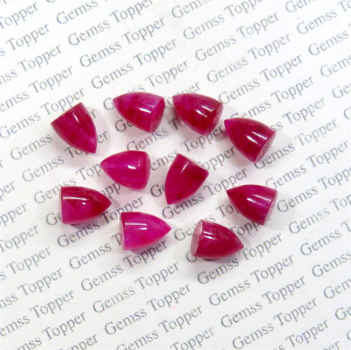 Ruby 5x7 mm Bullet Cabochon